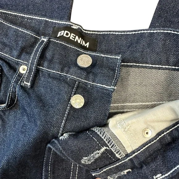 EB Denim High Rise Straight Jeans in Midnight Size 26 NWOT - Picture 13 of 13